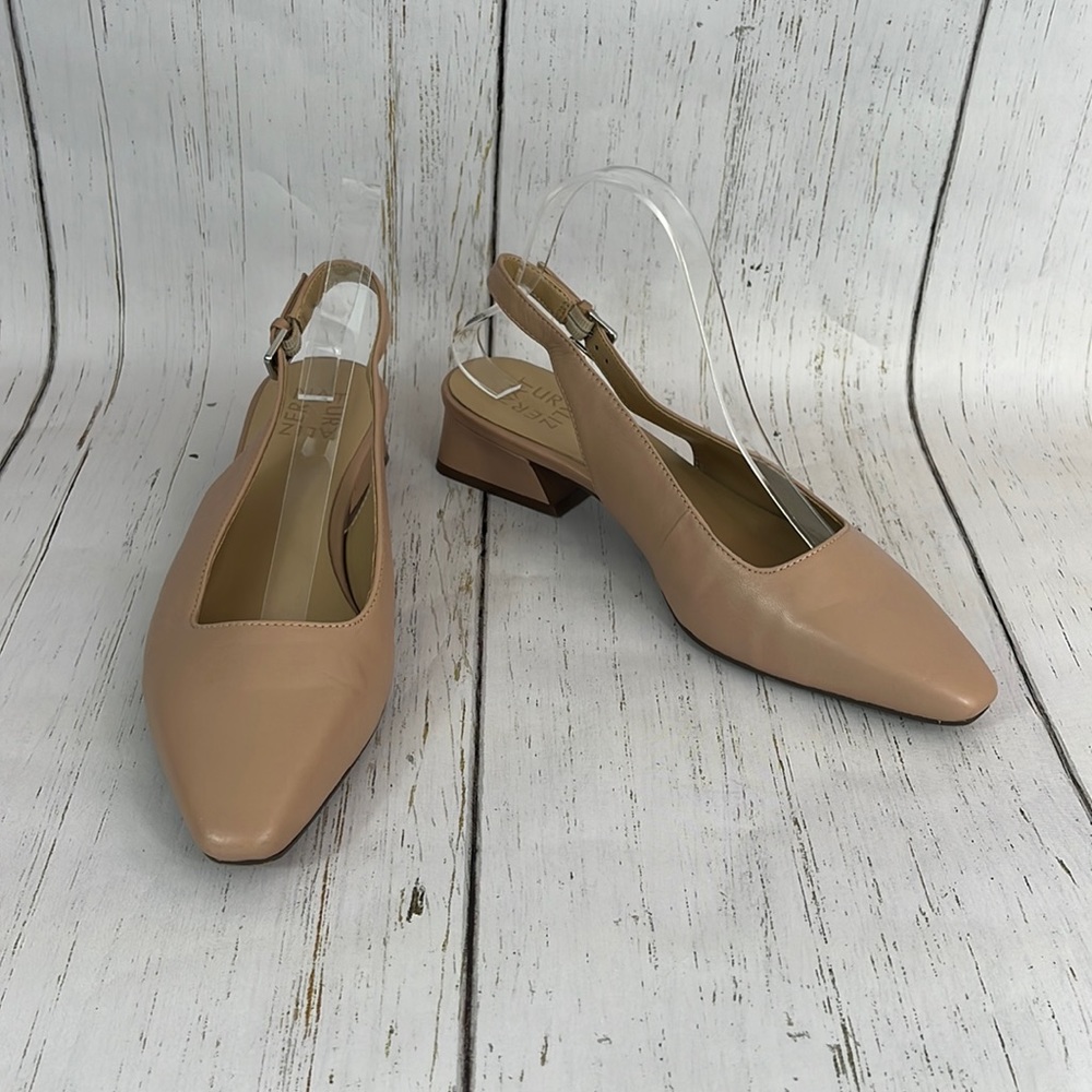 Elegant Tan Slingback Women's Shoes